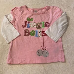 NWOT Faded Glory Girl Holiday Top size 12M